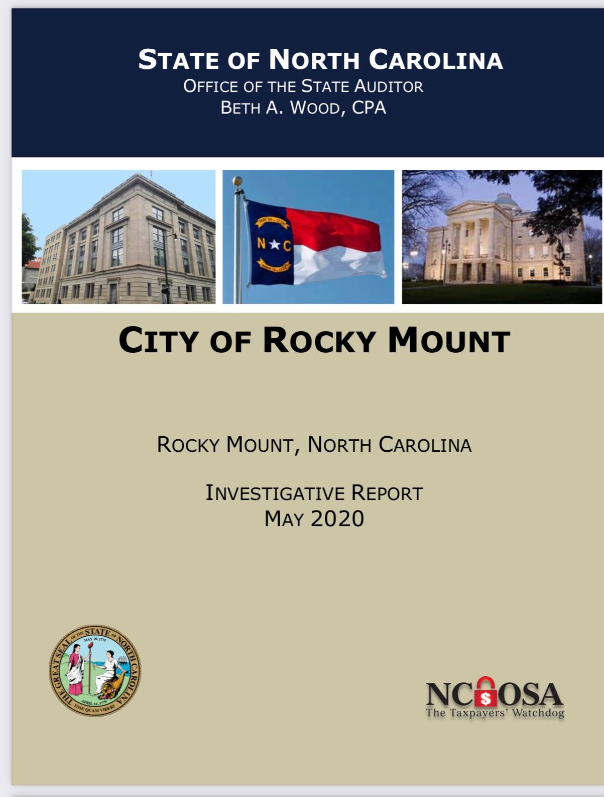 Press Release: Rocky Mount Mayor Sandy Roberson Reacts to N.C. State Auditor’s Findings