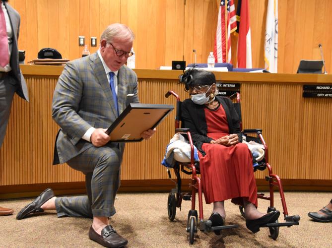 City honors 108-year-old woman