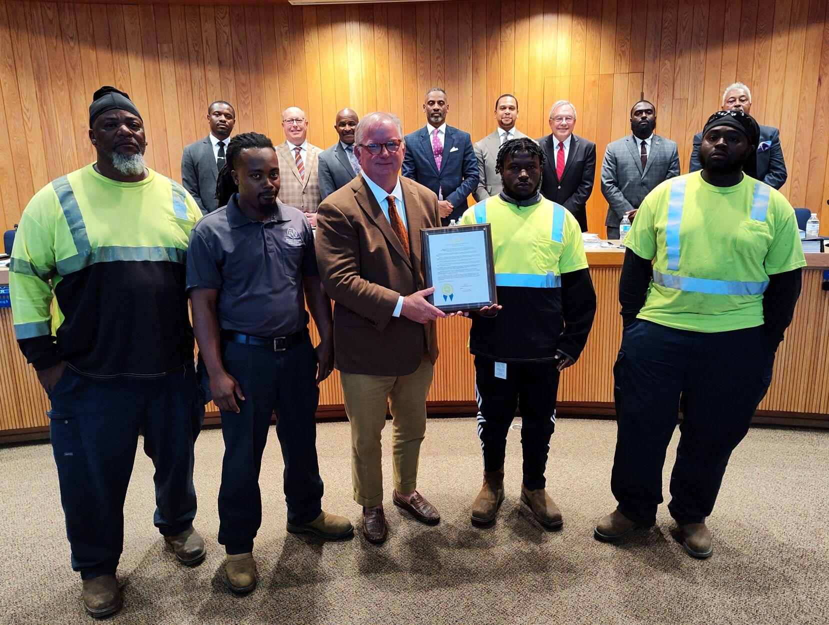 City honors crew for saving a life in on-the-job medical emergency