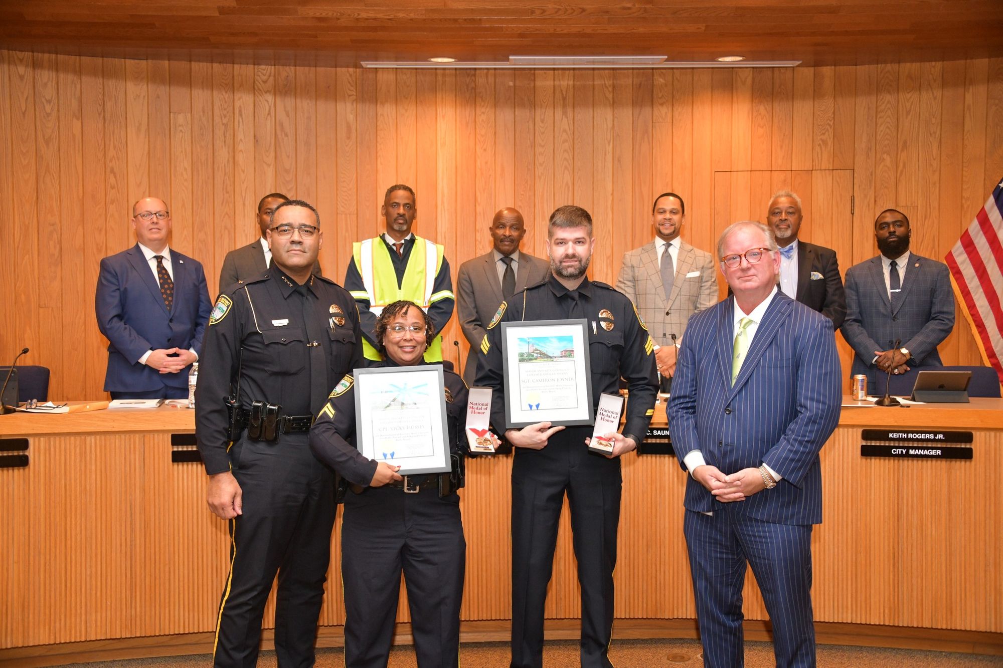 Two officers receive department's highest honor