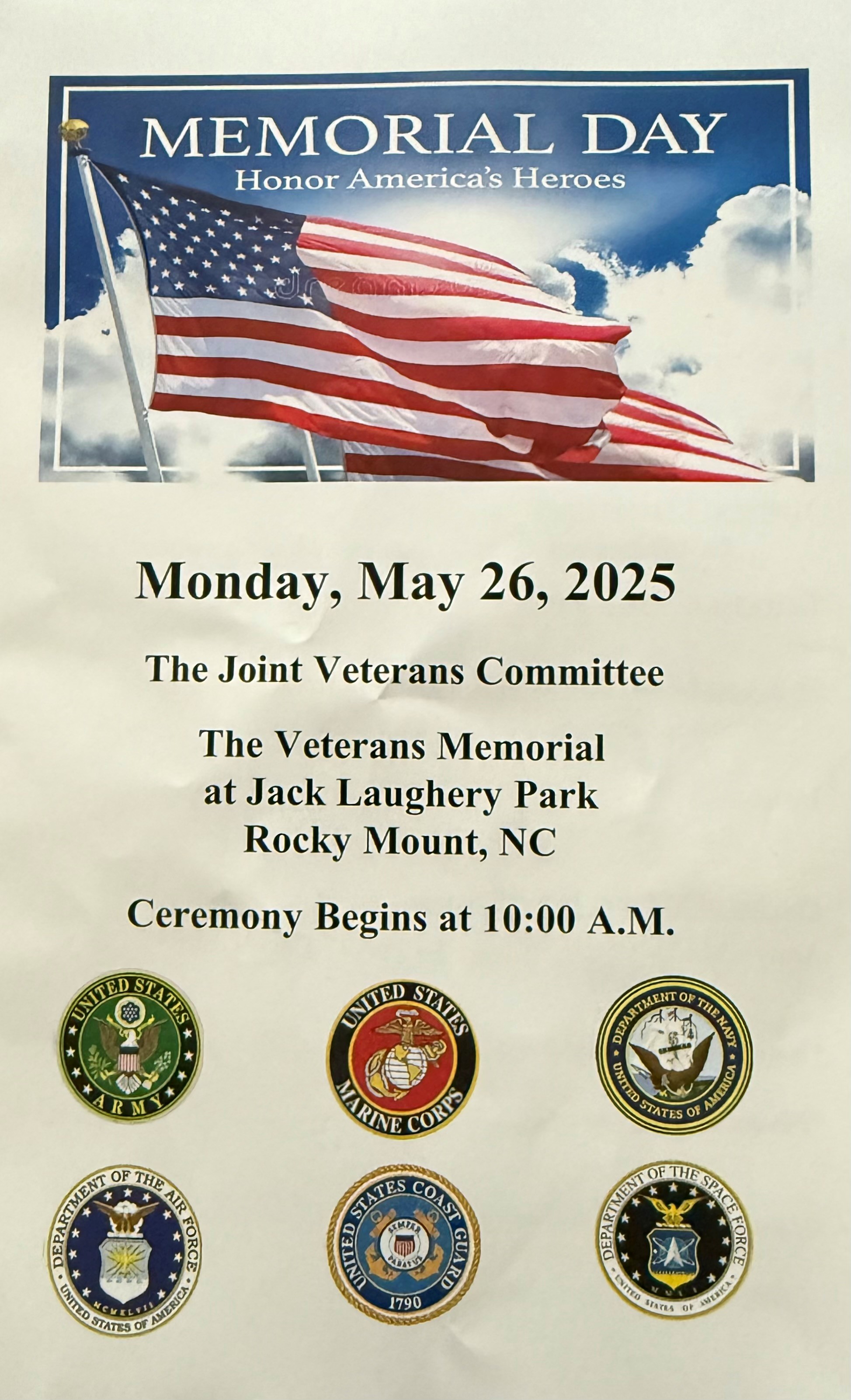 Retired veteran calls for actions that will honor the nation's fallen