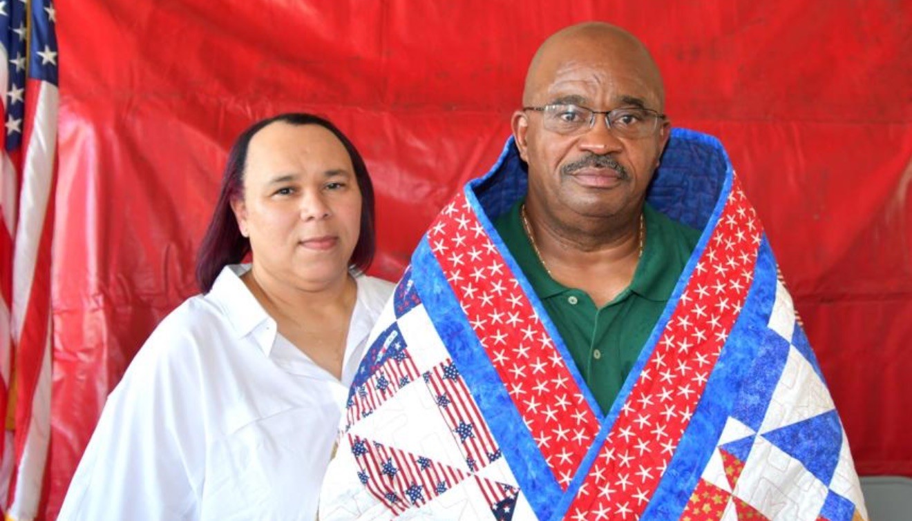 Retired city firefighter, veteran receives Quilt of Valor